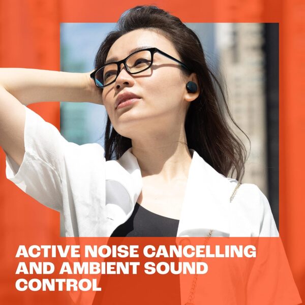 JBL Tune Buds - True wireless Noise Cancelling earbuds, JBL Pure Bass Sound, Bluetooth 5.3, 4-Mic technology for Crisp, Clear Calls, Up to 48 hours of battery life, Water and dust resistant (Black) - Image 6
