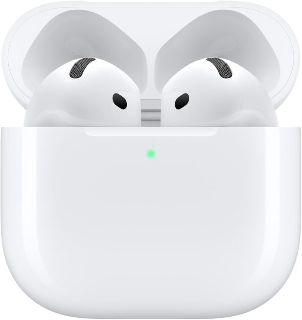 Apple AirPods 4 Wireless Earbuds, Bluetooth Headphones, Personalized Spatial Audio, Sweat and Water Resistant, USB-C Charging Case, H2 Chip, Up to 30 Hours of Battery Life, Effortless Setup for iPhone - Image 3