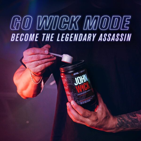 Jacked Factory X John Wick - Wick Mode Pre Workout Powder - Intense Energy, Battle-Ready Focus, Unstoppable Commitment, and Sheer Will - 40 Servings, Osaka Cherry Blossom - Image 5