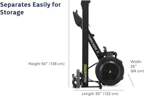 Concept2 RowErg Model D Indoor Rowing Machine with PM5 Monitor, Device Holder, Adjustable Air Resistance, Easy Storage - Image 7