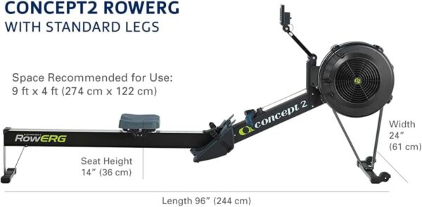 Concept2 RowErg Model D Indoor Rowing Machine with PM5 Monitor, Device Holder, Adjustable Air Resistance, Easy Storage - Image 5