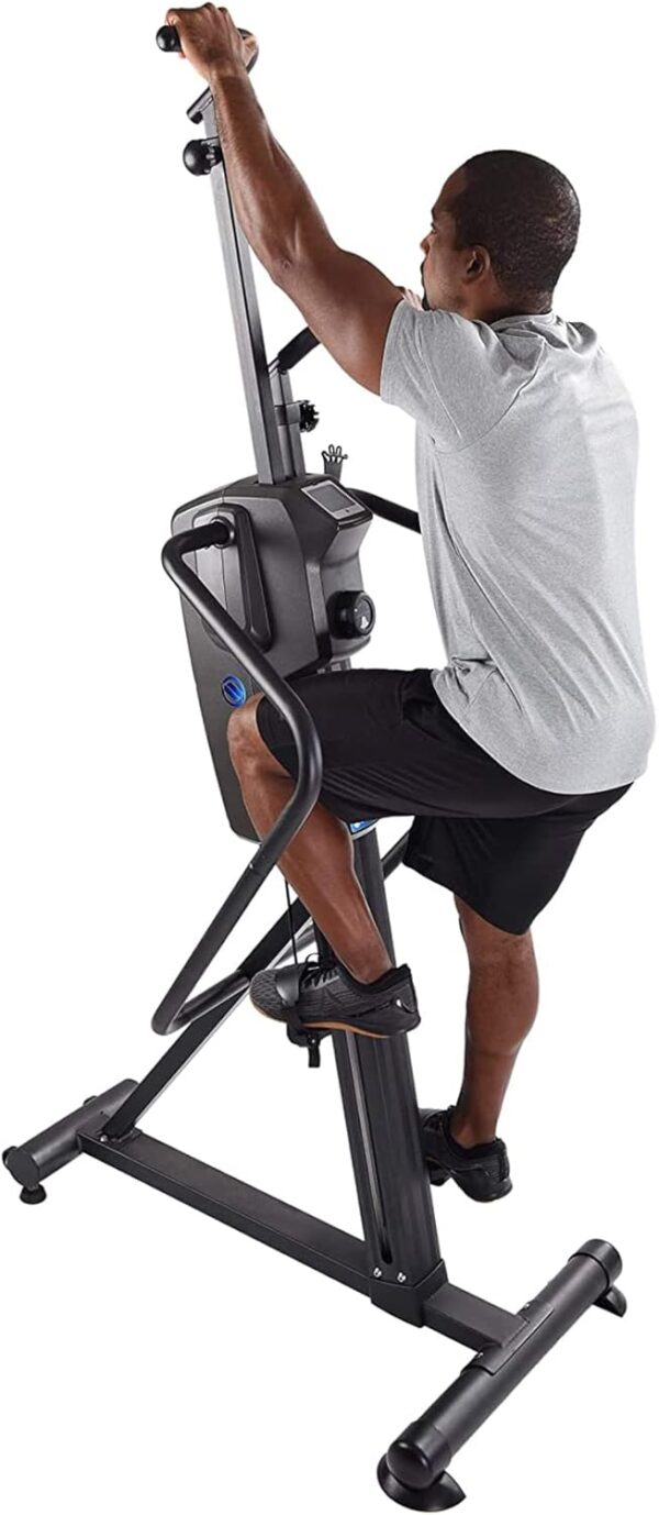 Stamina Products Cardio Climber Home Workout Fitness Exercise Machine with Smart Coaching, LCD Monitor, And Wheels for Easy Storage - Image 9