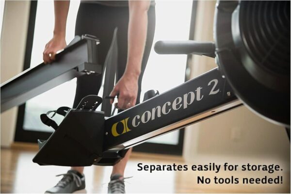 Concept2 RowErg Model D Indoor Rowing Machine with PM5 Monitor, Device Holder, Adjustable Air Resistance, Easy Storage - Image 6