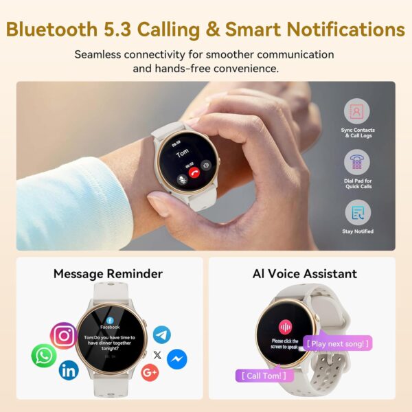 Smart Watches for Women, Fitness Tracker with Heart Rate & SpO2 Monitor, IP67 Waterproof Activity Tracker for Men & Women, Smart Watch for Android Phones and iPhone Compatible (Gray) - Image 8