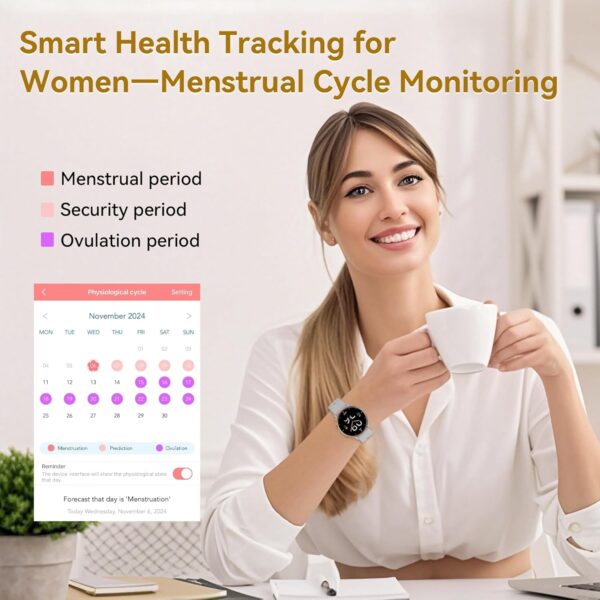 Smart Watches for Women, Fitness Tracker with Heart Rate & SpO2 Monitor, IP67 Waterproof Activity Tracker for Men & Women, Smart Watch for Android Phones and iPhone Compatible (Gray) - Image 3