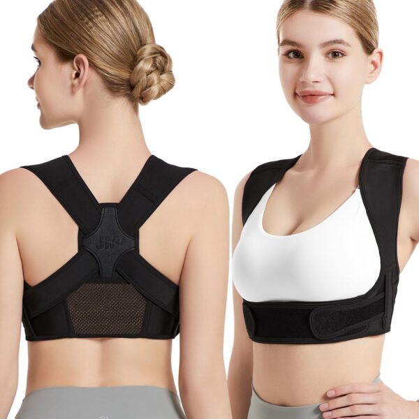 Posture Corrector for Back Support: Adjustable Shoulder Posture Brace for Men and Women (Small/Medium) - Image 2