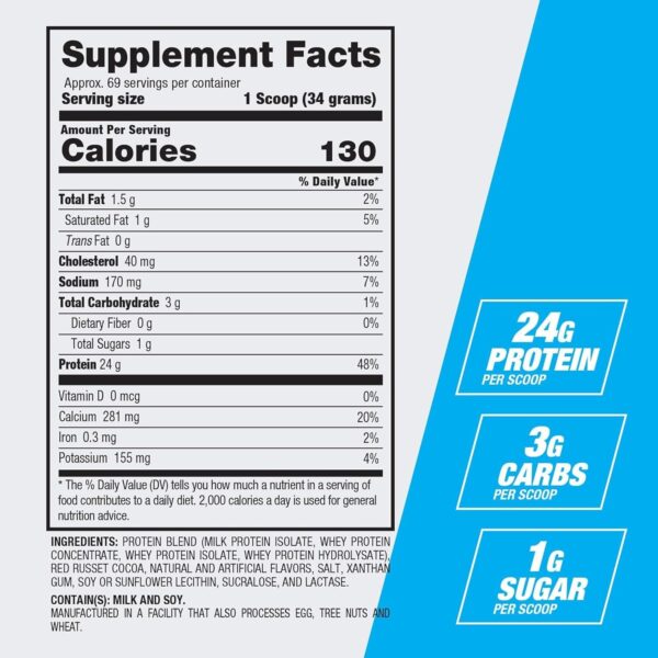 BPI Sports Best Protein – 100% Whey Protein Powder – Muscle Growth, Recovery, Meal Replacement – No Fillers, Gluten Free – Best Protein Powder for Men & Women | Chocolate Brownie – 5.1 Pounds - Image 5