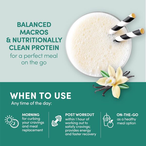 Designer Wellness, Designer Whey Protein Meal Replacement Powder, Organic Superfood Complex Carbs, Vitamins, Minerals, Gluten-Free, Vanilla Bean, 1.72 Pound - Image 7