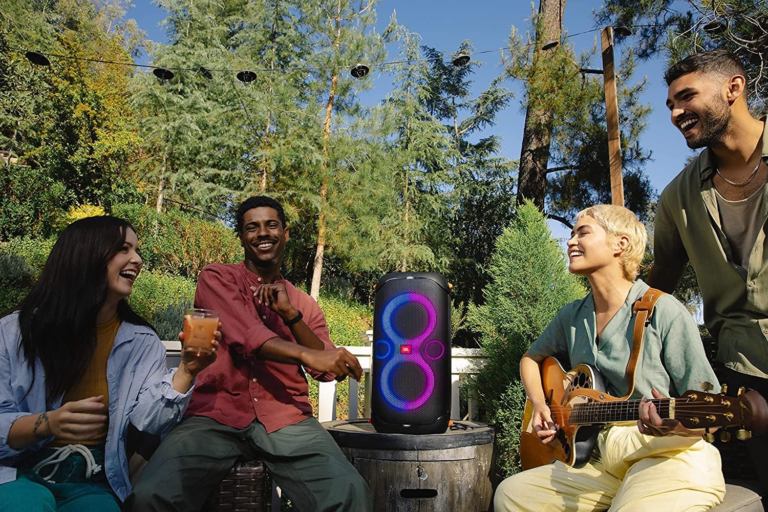 JBL PartyBox 110 - Portable Party Speaker with Built-in Lights, Powerful Sound and deep bass, Black - Image 8