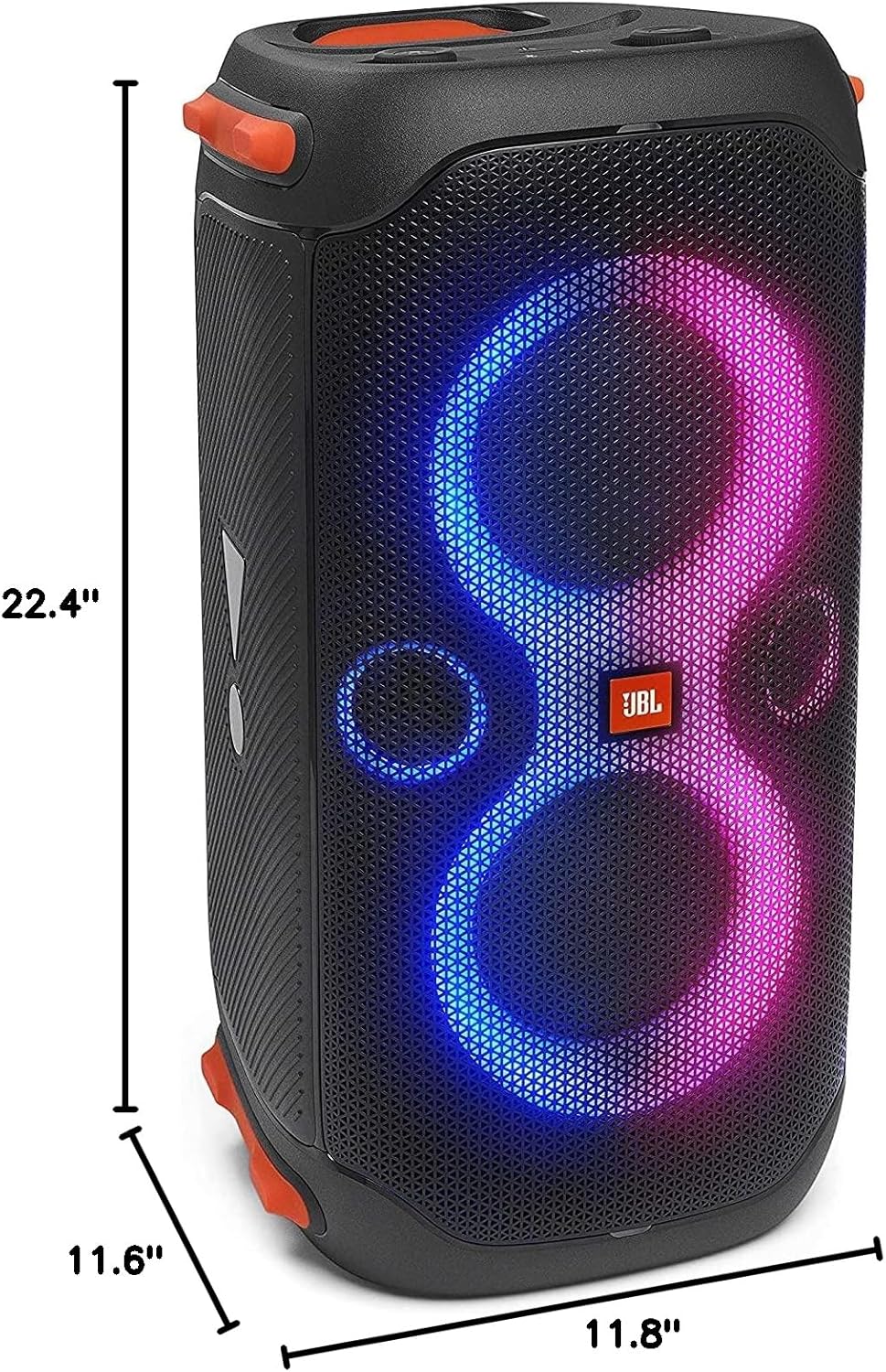 JBL PartyBox 110 - Portable Party Speaker with Built-in Lights, Powerful Sound and deep bass, Black - Image 9