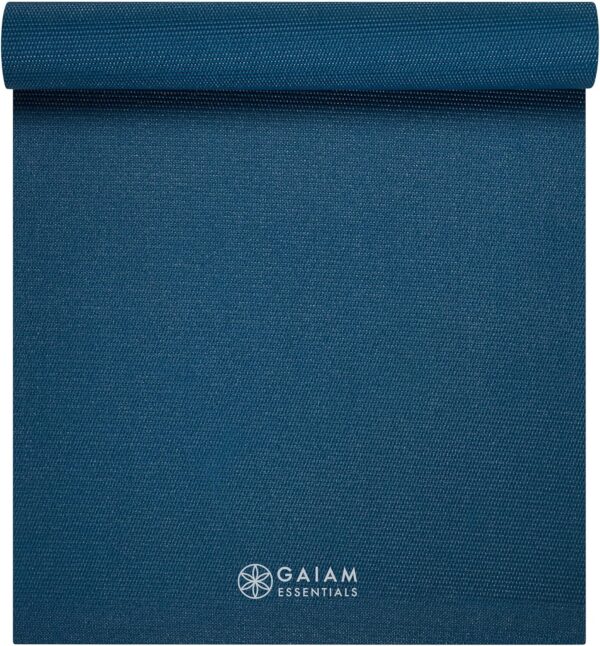 Gaiam Essentials Premium Yoga Mat with Yoga Mat Carrier Sling (72"L x 24"W x 1/4 Inch Thick) - Image 2