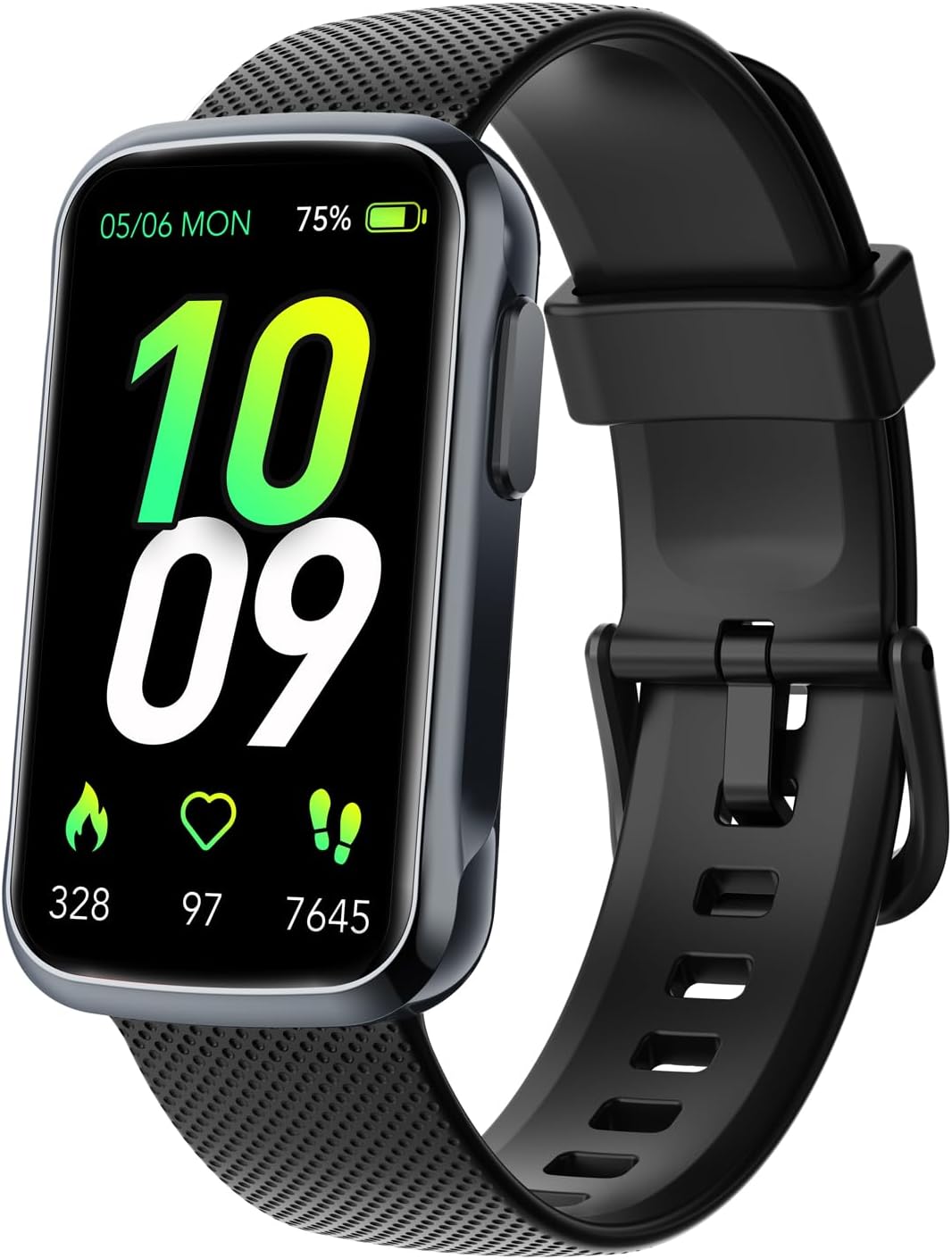 TIMU Health Fitness Tracker with 24/7 Heart Rate Sleep Monitor, IP68 Waterproof Activity Trackers and Smartwatches, Step Calorie Counter Fitness Watch for Android/iOS, Pedometer for Women Men(Black) - Image 2