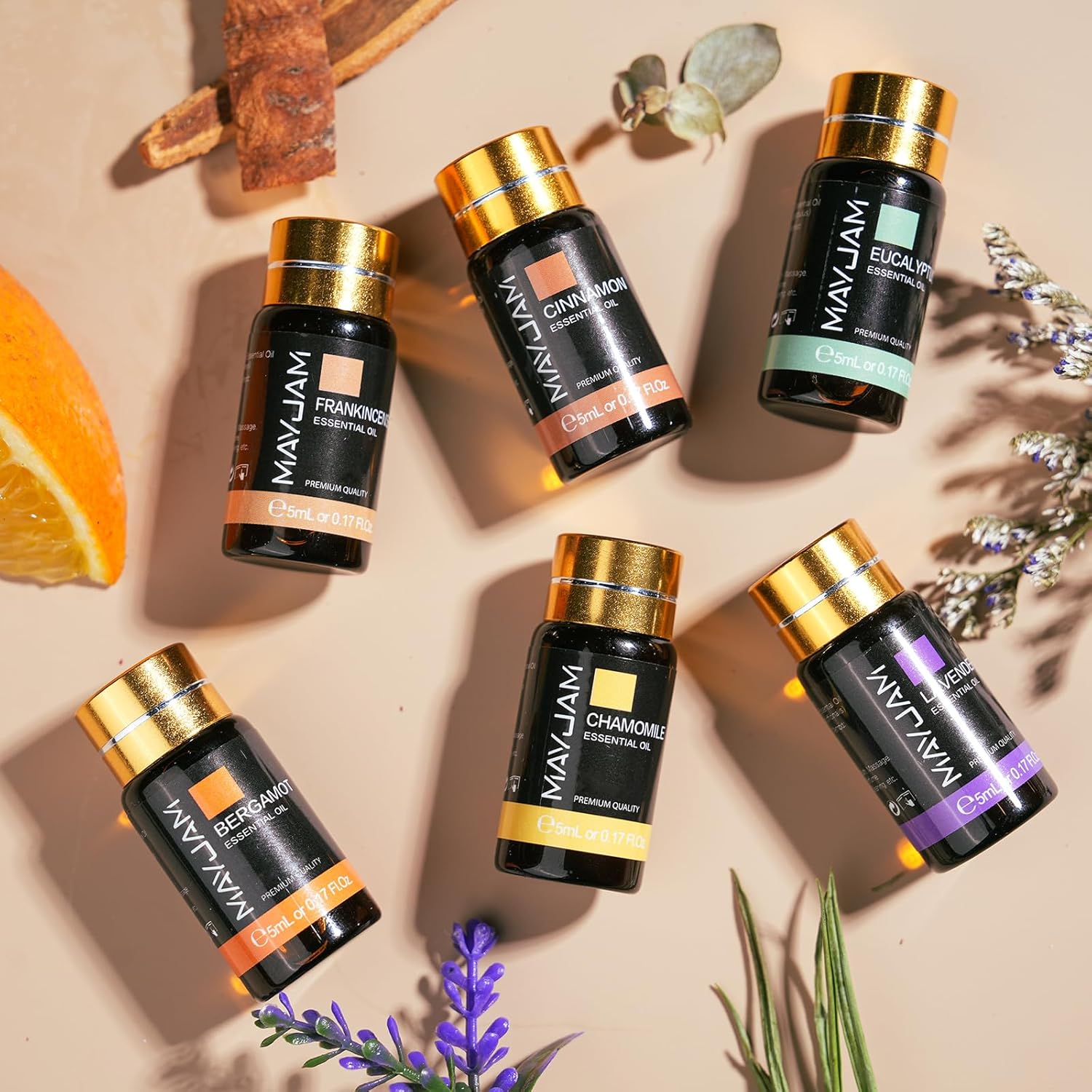 Tea Tree 20 Pcs Pure Essential Oil Gift Set, for Diffuser, Humidifiers, Skin Care, Massage, Fragrance Oil Scent for DIY Candle and Soap Making, Gift for Friend (5ML) - Image 8