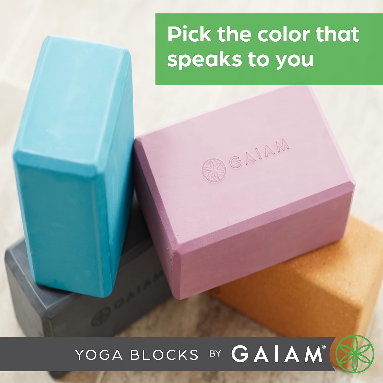 Gaiam Yoga Block - Supportive Latex-Free Eva Foam - Soft Non-Slip Surface with Beveled Edges for Yoga, Pilates, Meditation - Yoga Accessories for Stability, Balance, Deepen Stretches - Image 4