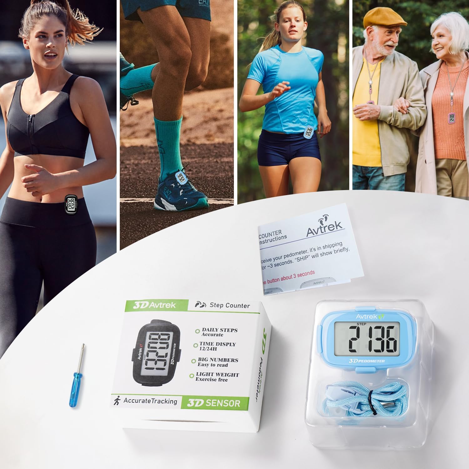 3D Step Counter Clip On with LED Backlight Pocket Pedometer for Walking Outdoor Activities Fitness Tracker Without Smartphone - Image 8