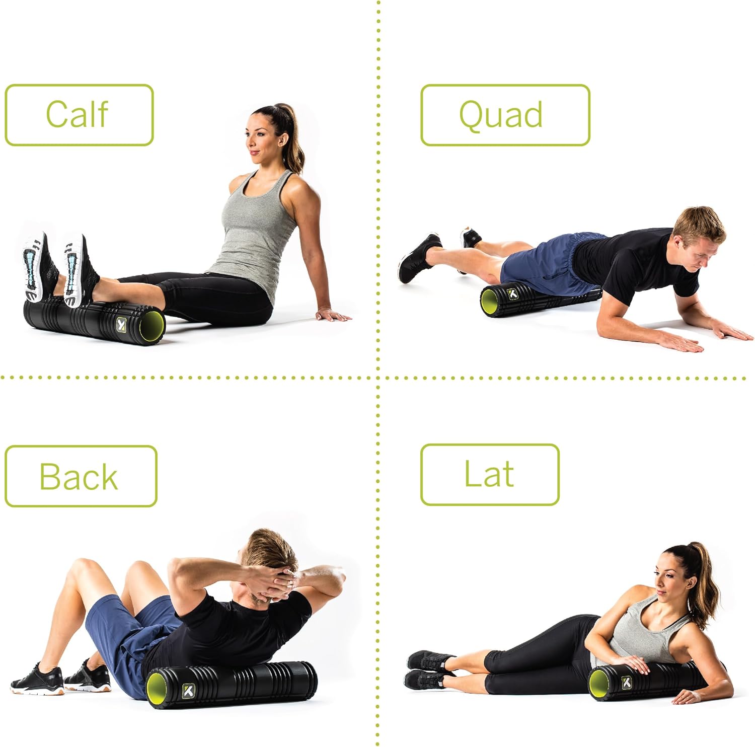 TRIGGERPOINT Performance Therapy Grid Patented Multi-Density Foam Massage Roller Exercise, Deep Tissue&Muscle Recovery Relieves Muscle Pain & Tightness, Improves Mobility & Circulation - Image 5