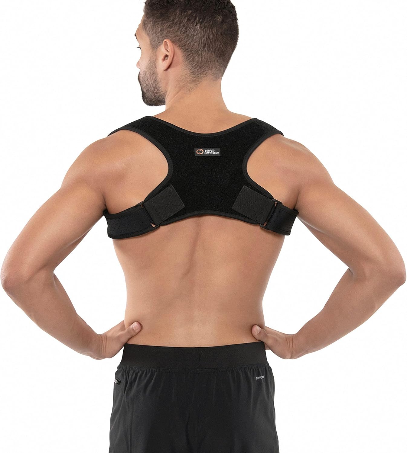 Copper Compression Posture Corrector for Men & Women - Adjustable Copper Infused Orthopedic Brace for Pain Relief from Bad Posture, Slumping - Targets Upper Back, Shoulders, Neck, Clavicle - Image 8
