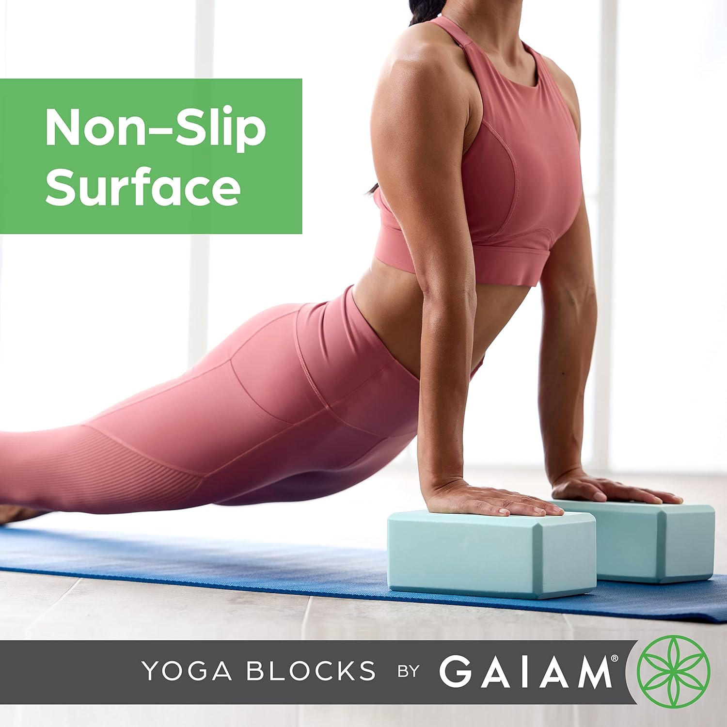 Gaiam Yoga Block - Supportive Latex-Free Eva Foam - Soft Non-Slip Surface with Beveled Edges for Yoga, Pilates, Meditation - Yoga Accessories for Stability, Balance, Deepen Stretches - Image 6