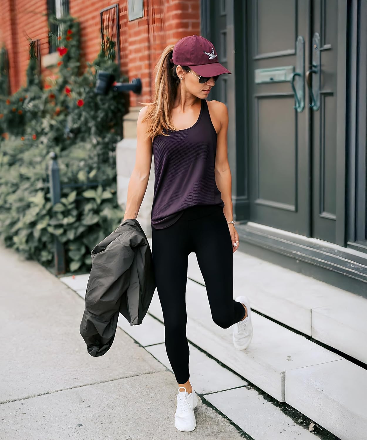 Blisset 3 Pack High Waisted Leggings for Women-Soft Athletic Tummy Control Pants for Running Yoga Workout Reg & Plus Size - Image 4