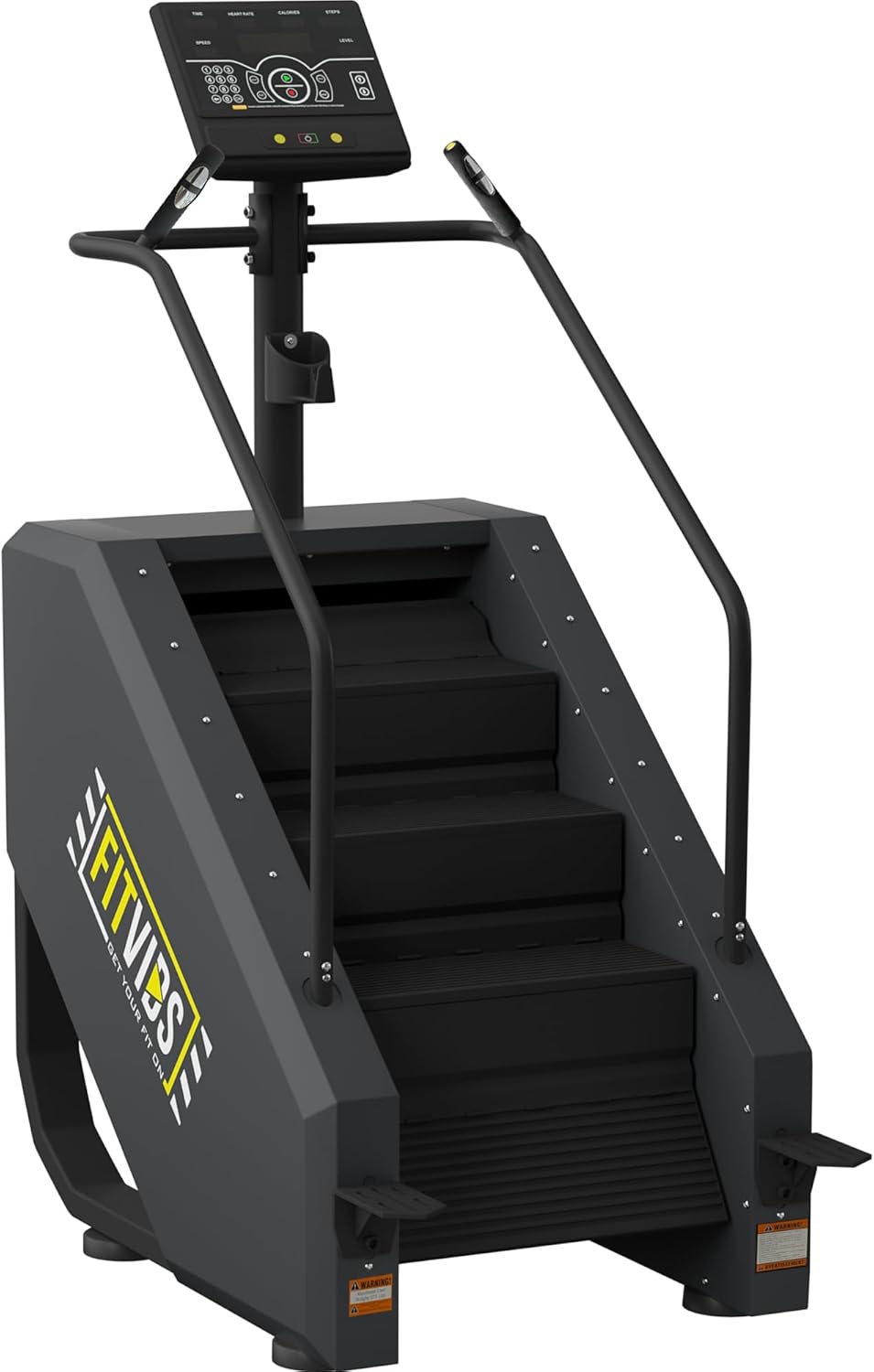 Fitvids Stair Stepper Machine, Commercial Grade Continuous Climbing Stair Machine for Cardio and Lower Body Workouts, Max Load 375LBS, Black - Image 2