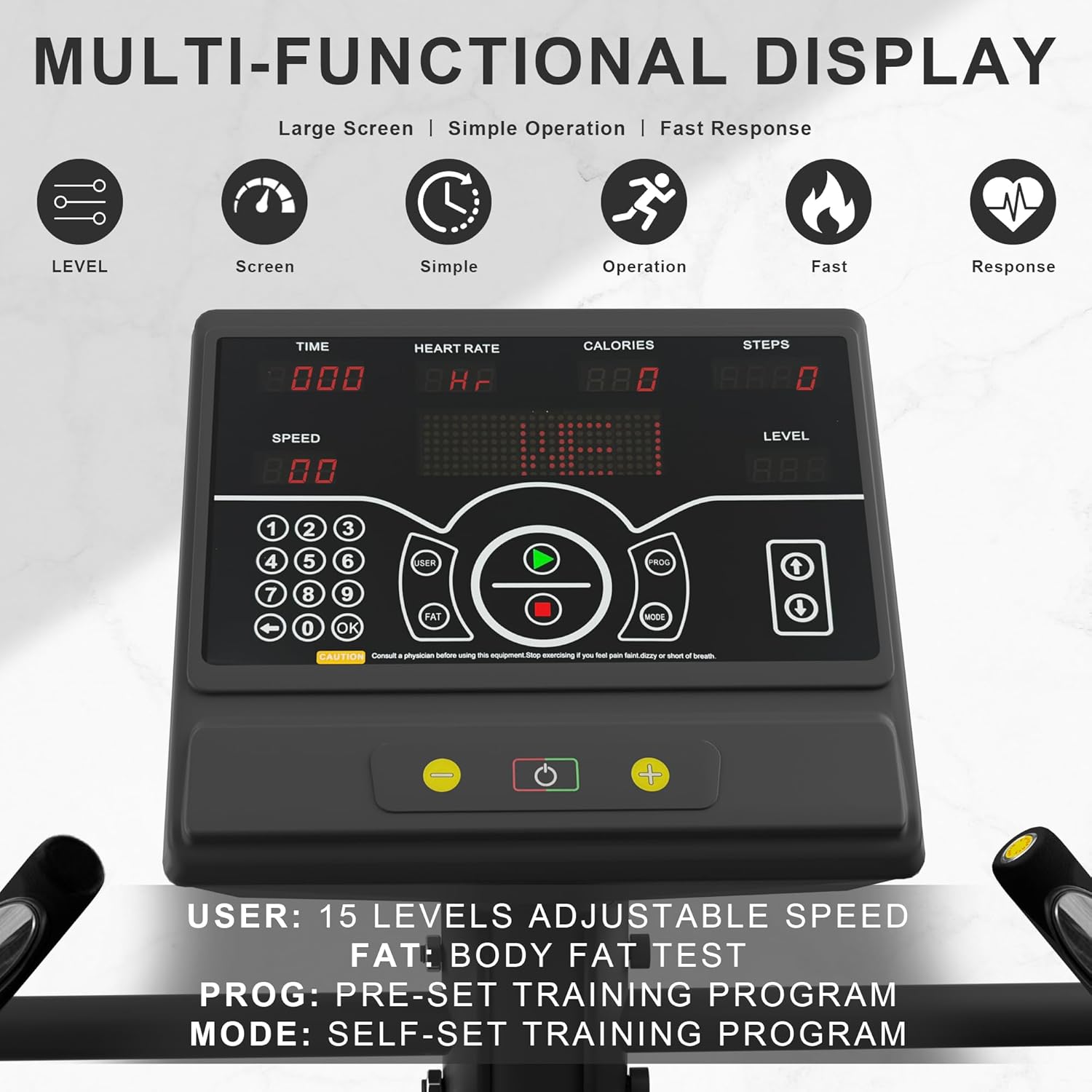 Fitvids Stair Stepper Machine, Commercial Grade Continuous Climbing Stair Machine for Cardio and Lower Body Workouts, Max Load 375LBS, Black - Image 5