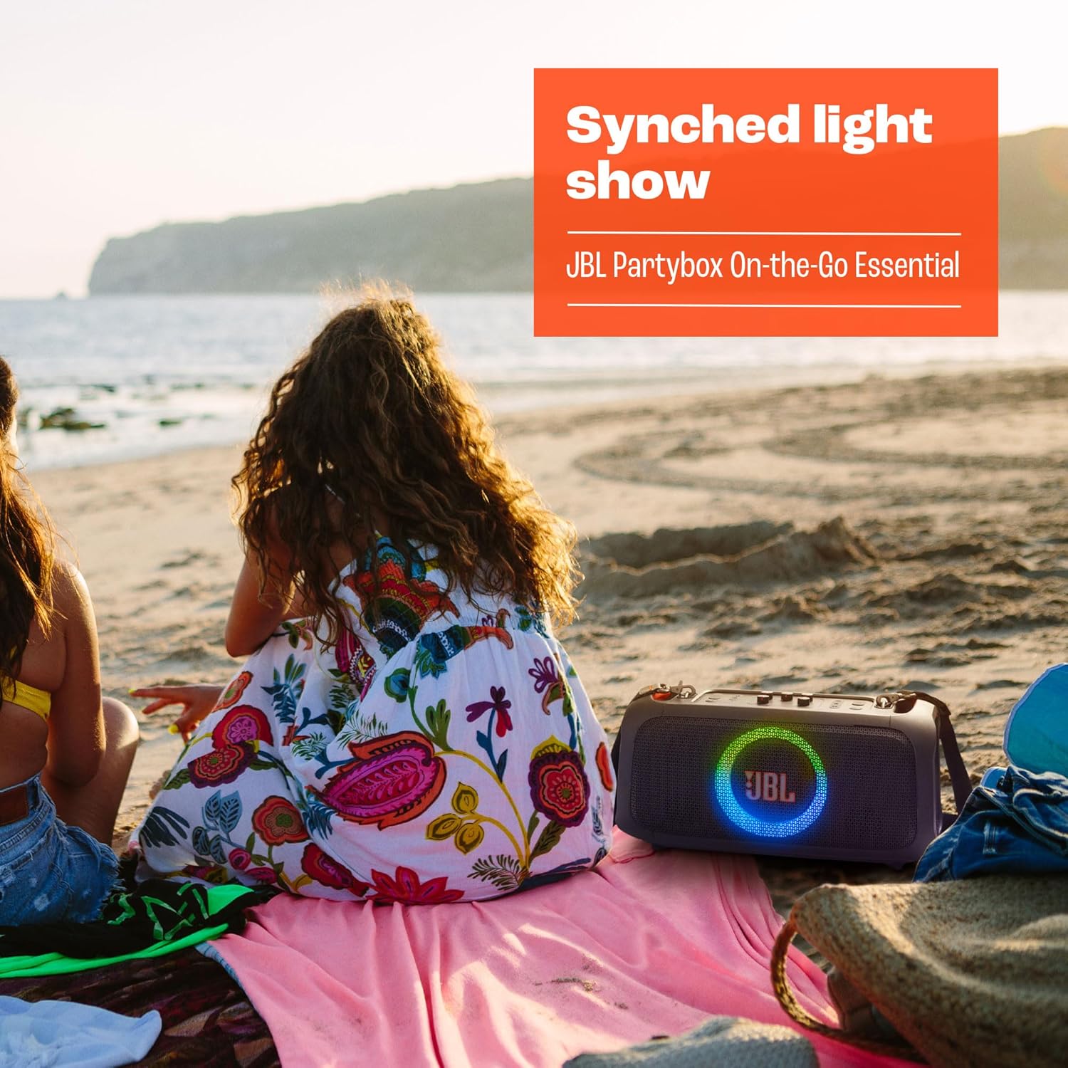 JBL PartyBox On-The-Go Essential - Portable Party Speaker with Built-in Lights and Wireless mic, Amazing Pro Sound, IPX4 splashproof Protection, 6 Hours of Playtime, Convenient Shoulder Strap - Image 5