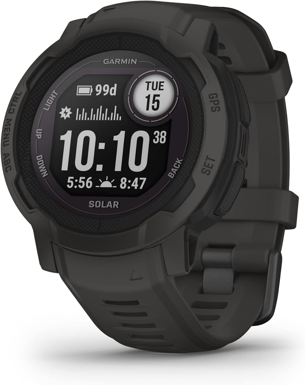 Garmin 010-02626-10 Instinct 2, Rugged Outdoor Watch with GPS, Built for All Elements, Multi-GNSS Support, Tracback Routing and More, graphite (Renewed) - Image 2