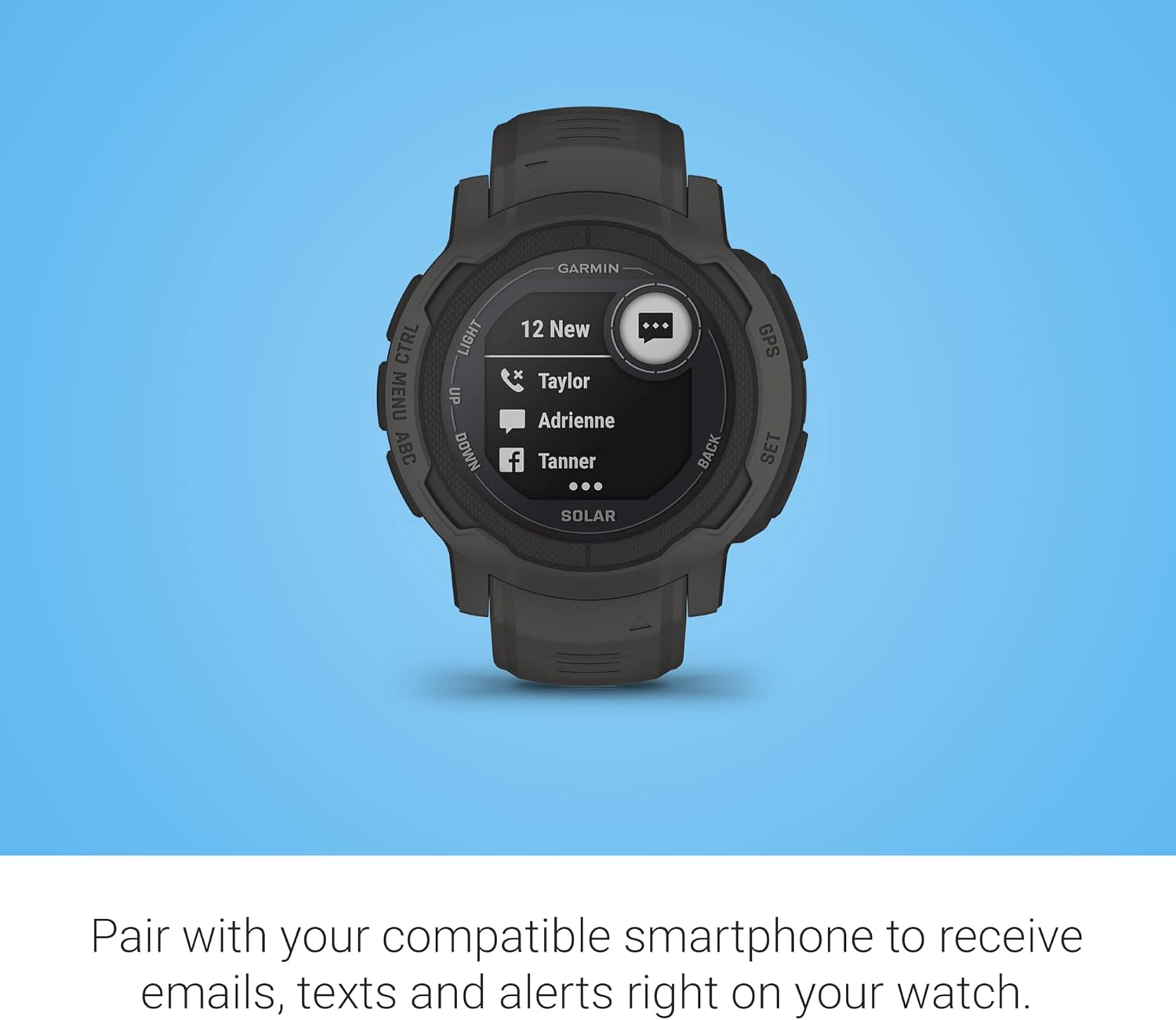 Garmin 010-02626-10 Instinct 2, Rugged Outdoor Watch with GPS, Built for All Elements, Multi-GNSS Support, Tracback Routing and More, graphite (Renewed) - Image 7