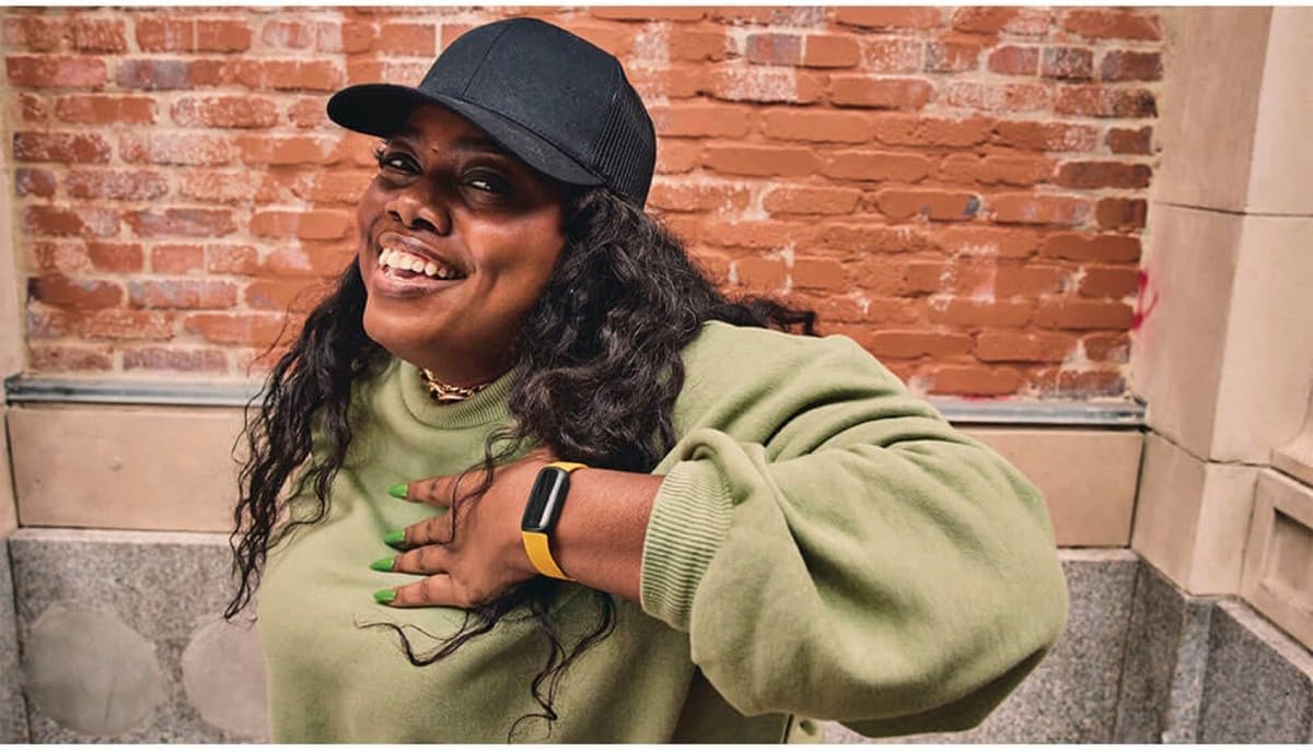 Fitbit Inspire 3 Health &-Fitness-Tracker with Stress Management, Workout Intensity, Sleep Tracking, 24/7 Heart Rate and more, Morning Glow/Black, One Size (S & L Bands Included) - Image 6