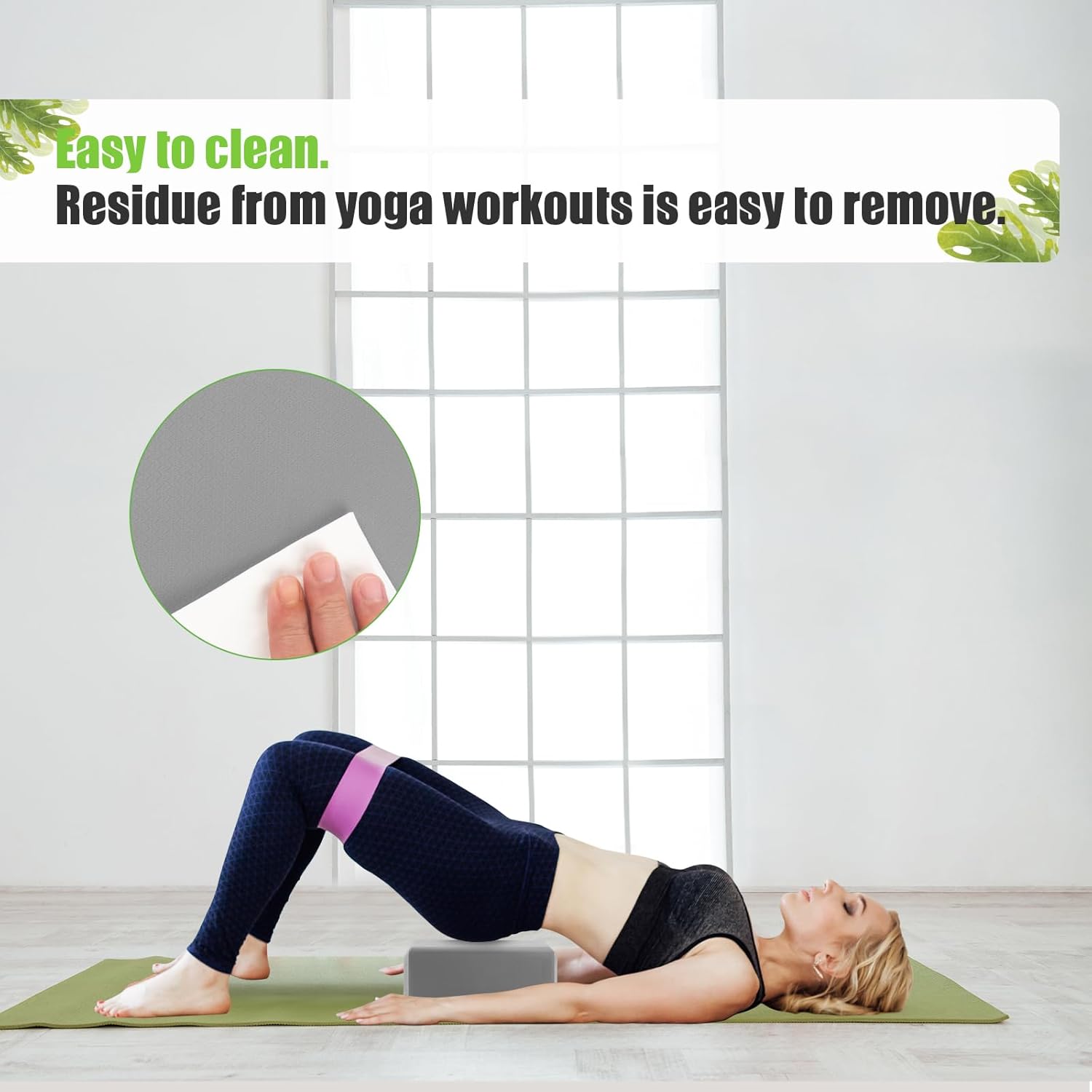 Silicone Protective Cover for Yoga Blocks 9"x6"x3"/4" (Foam/Cork Blocks) | Non-Slip Moistureproof Yoga Block Sleeve | Eco-Friendly & Washable | Durable & Supportive | Blocks Not Included - Image 7