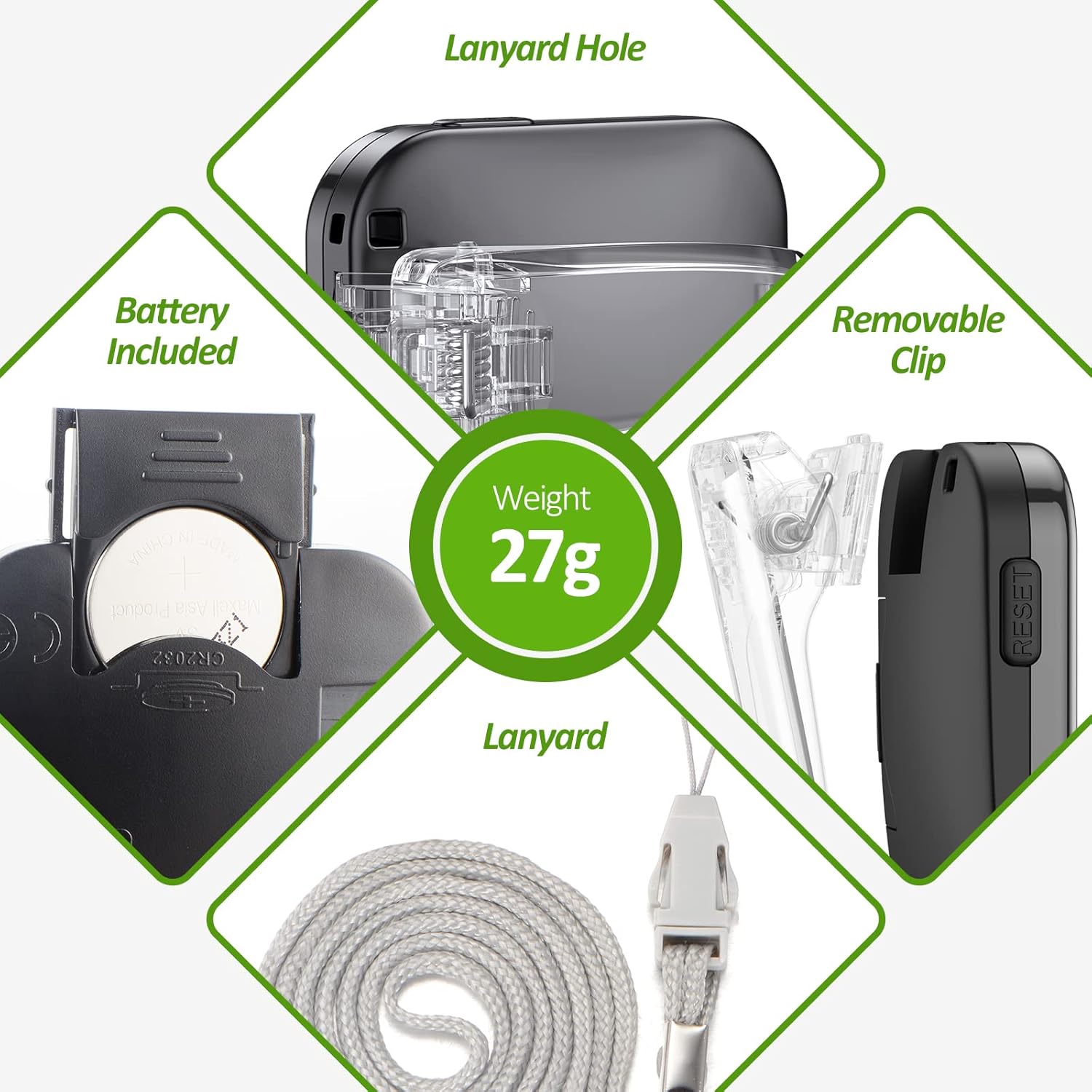 3D Pedometer for Walking, Simple Step Counter for Walking with Removable Clip and Lanyard, Accurate Pedometers for Steps, Step Tracker with Large Display for Men Women and Kids - Image 6