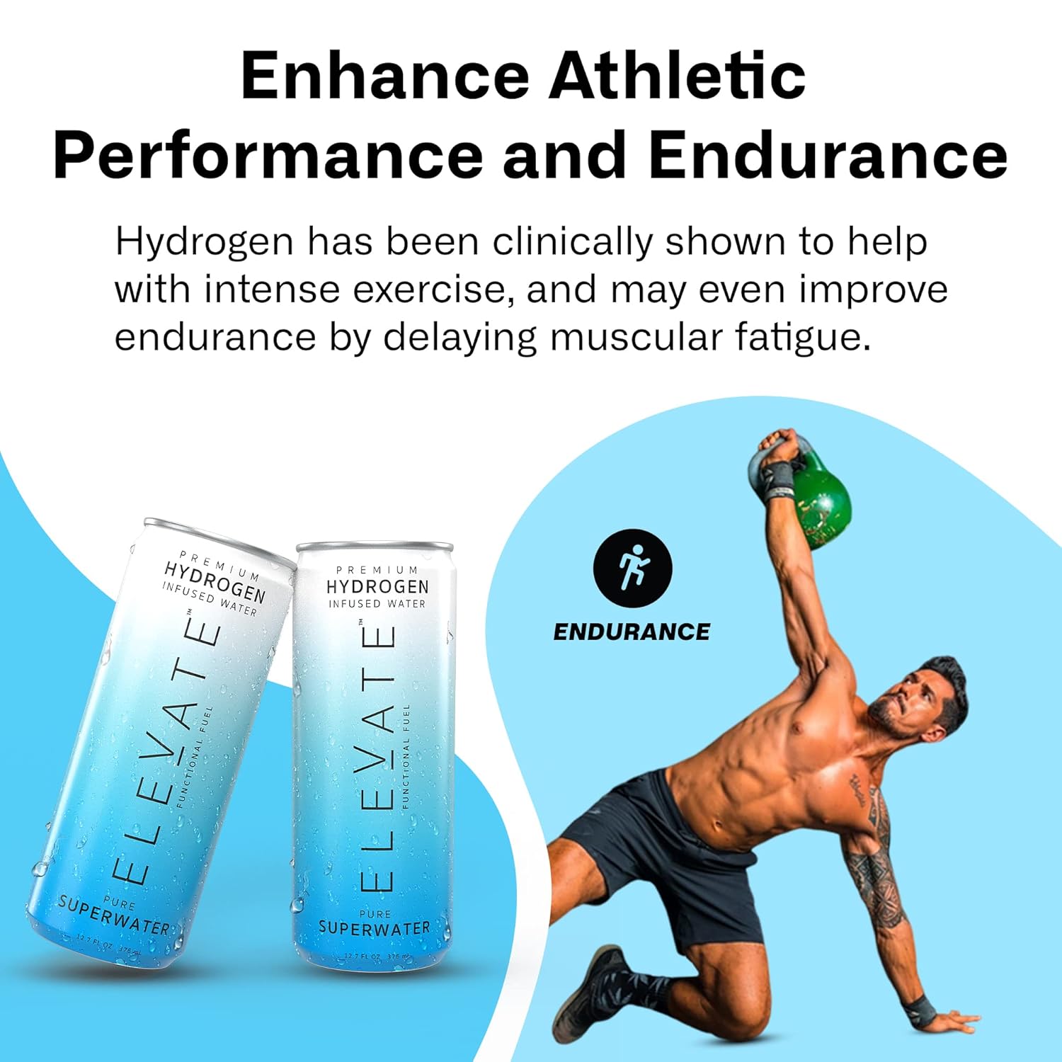 ELEVATE SUPERWATER Premium Hydrogen Water (12 pack). Highest Hydrogen (3-5 PPM) and Lowest -650 ORP. Supports Recovery, Energy, Hydration, Focus, and Endurance. BACKED BY SCIENCE. - Image 7