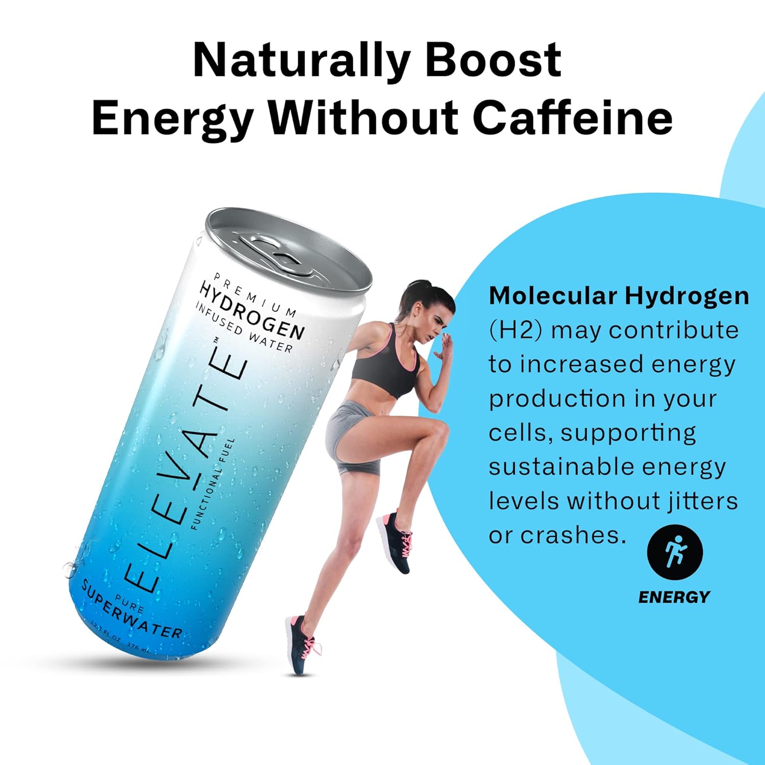 ELEVATE SUPERWATER Premium Hydrogen Water (12 pack). Highest Hydrogen (3-5 PPM) and Lowest -650 ORP. Supports Recovery, Energy, Hydration, Focus, and Endurance. BACKED BY SCIENCE. - Image 6