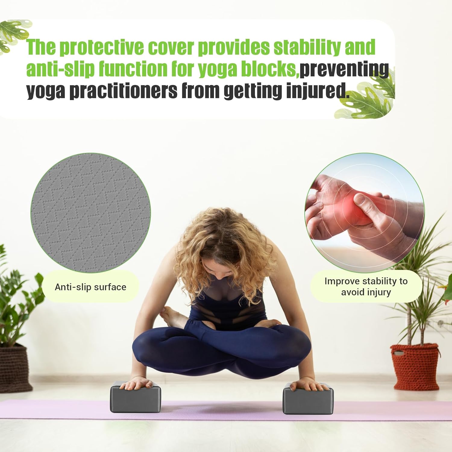 Silicone Protective Cover for Yoga Blocks 9"x6"x3"/4" (Foam/Cork Blocks) | Non-Slip Moistureproof Yoga Block Sleeve | Eco-Friendly & Washable | Durable & Supportive | Blocks Not Included - Image 8