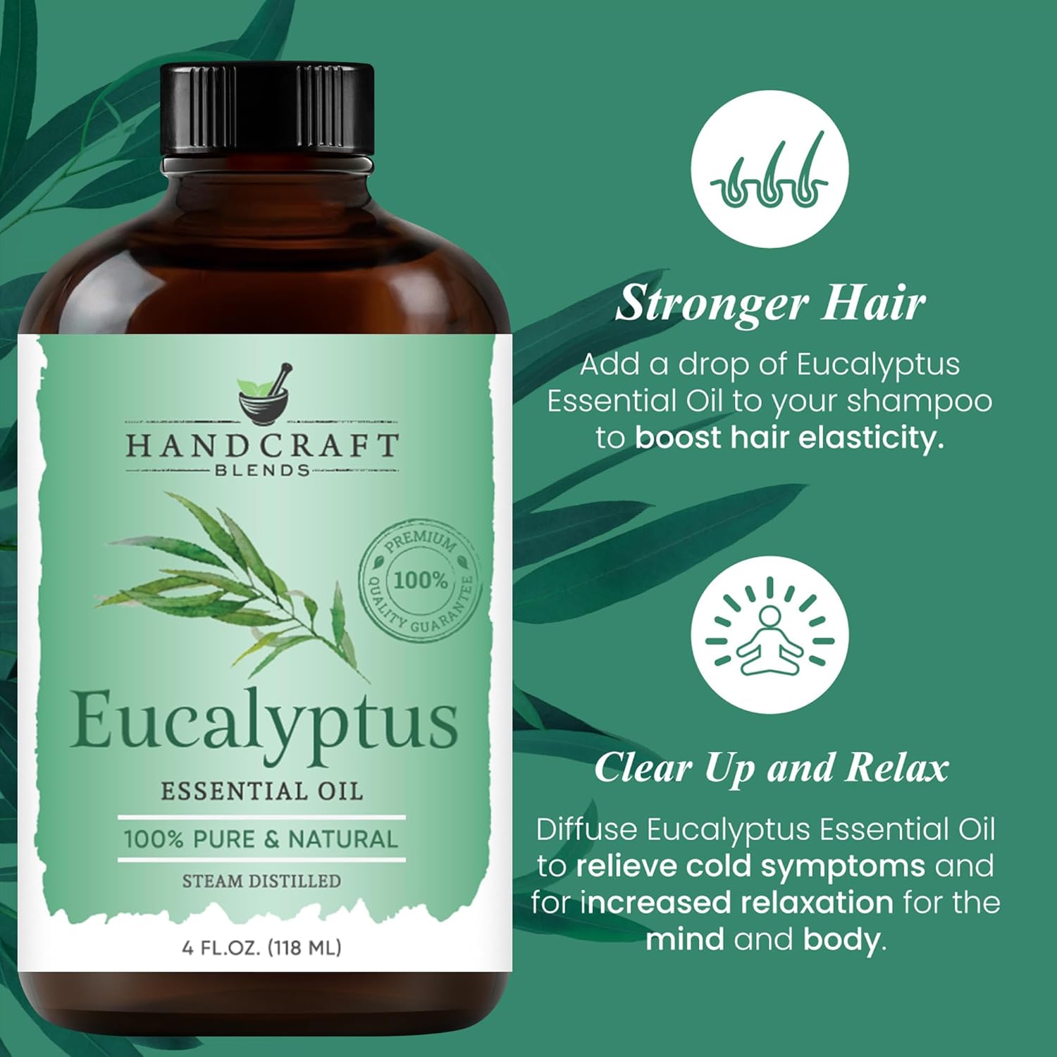 Handcraft Blends Eucalyptus Essential Oil – Huge 4 Fl Oz – 100% Pure and Natural – Premium Grade Essential Oil for Diffuser and Aromatherapy, Skin, Massage, Candle and Soap Making Fragrance - Image 6