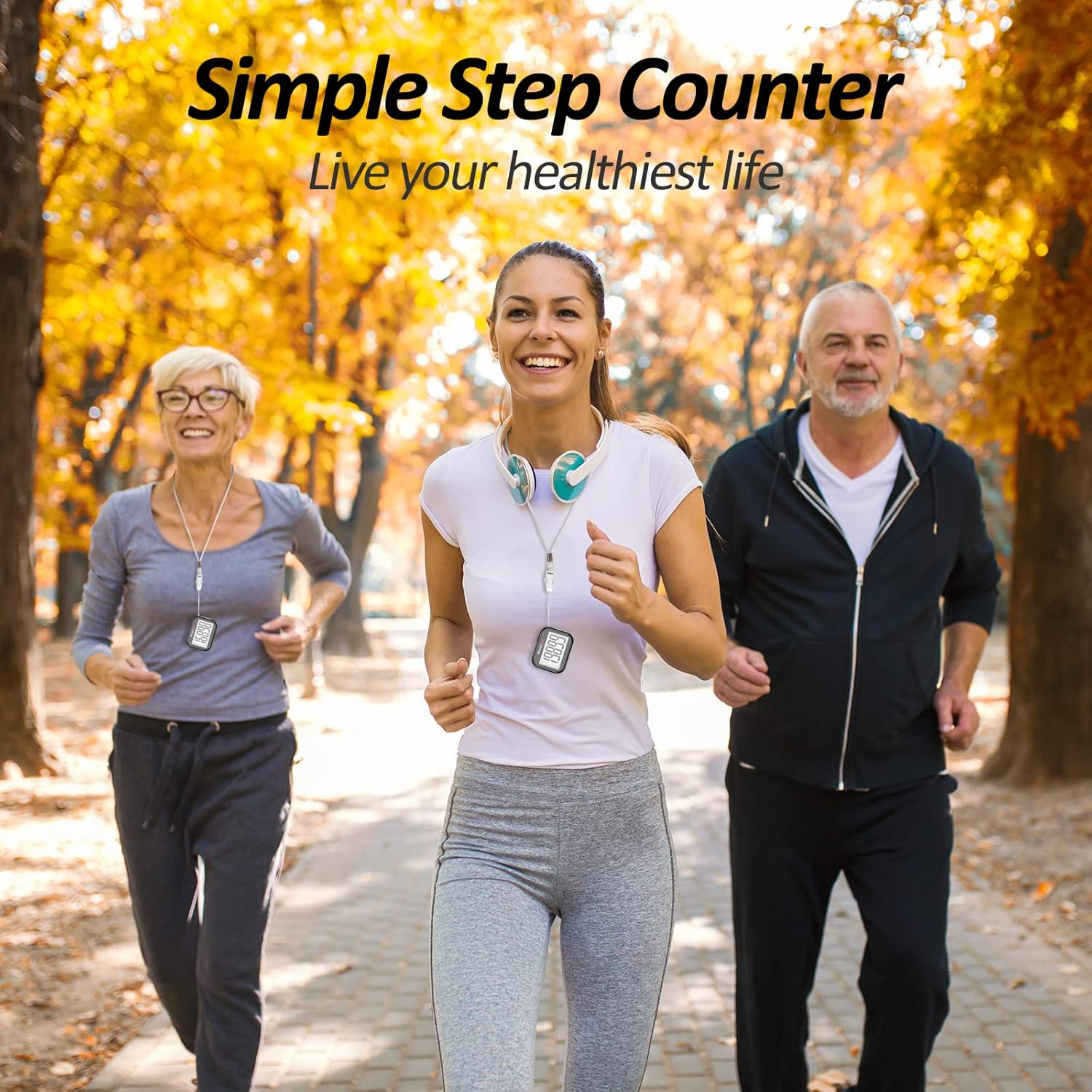 3D Pedometer for Walking, Simple Step Counter for Walking with Removable Clip and Lanyard, Accurate Pedometers for Steps, Step Tracker with Large Display for Men Women and Kids - Image 8