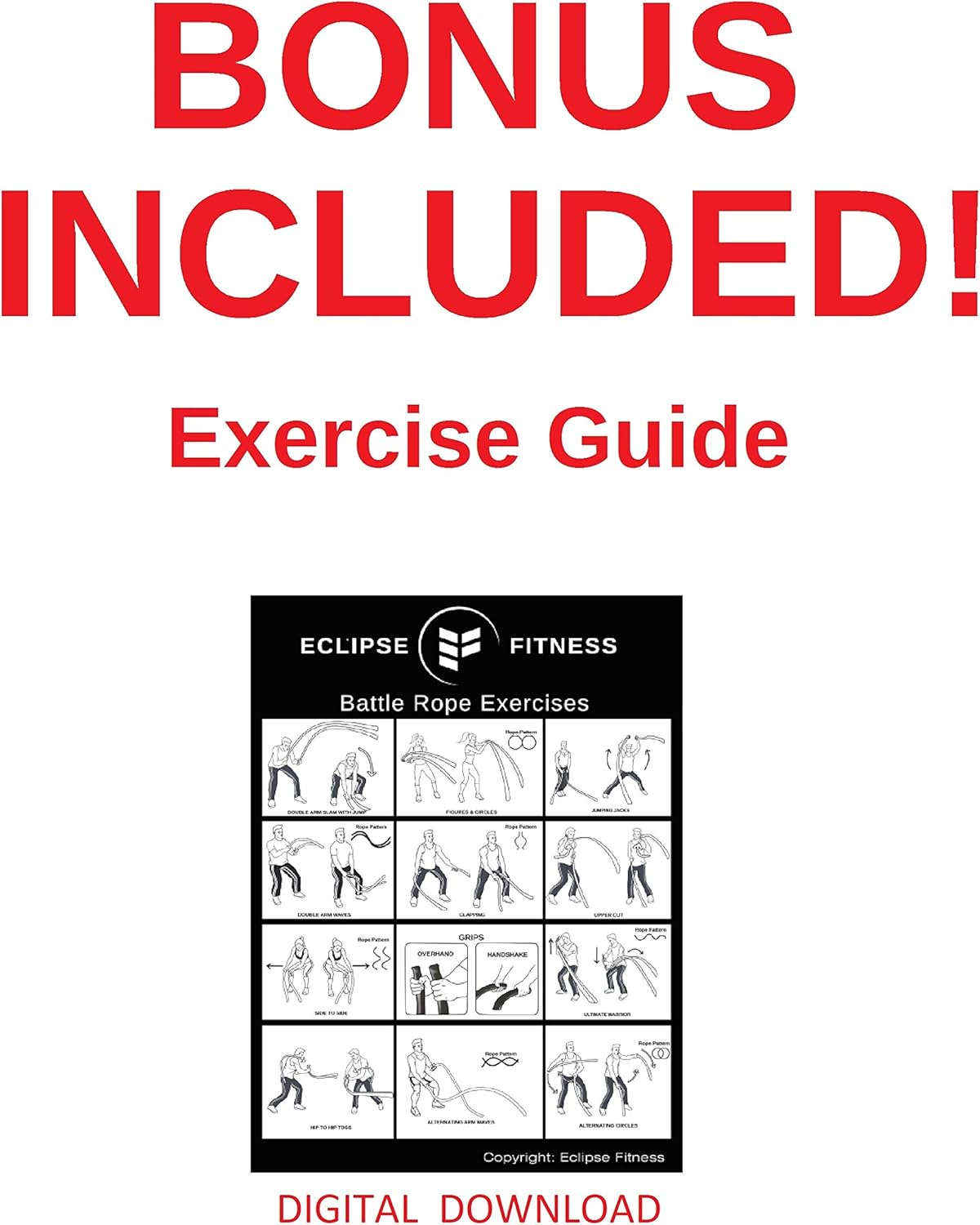 Battle Rope Anchor Strap Kit | Heavy Duty Reinforced Nylon | Easy and Fast Setup | Stops Rope Damage | Stainless Steel Carabiner | Includes Exercise Guide | - Image 4