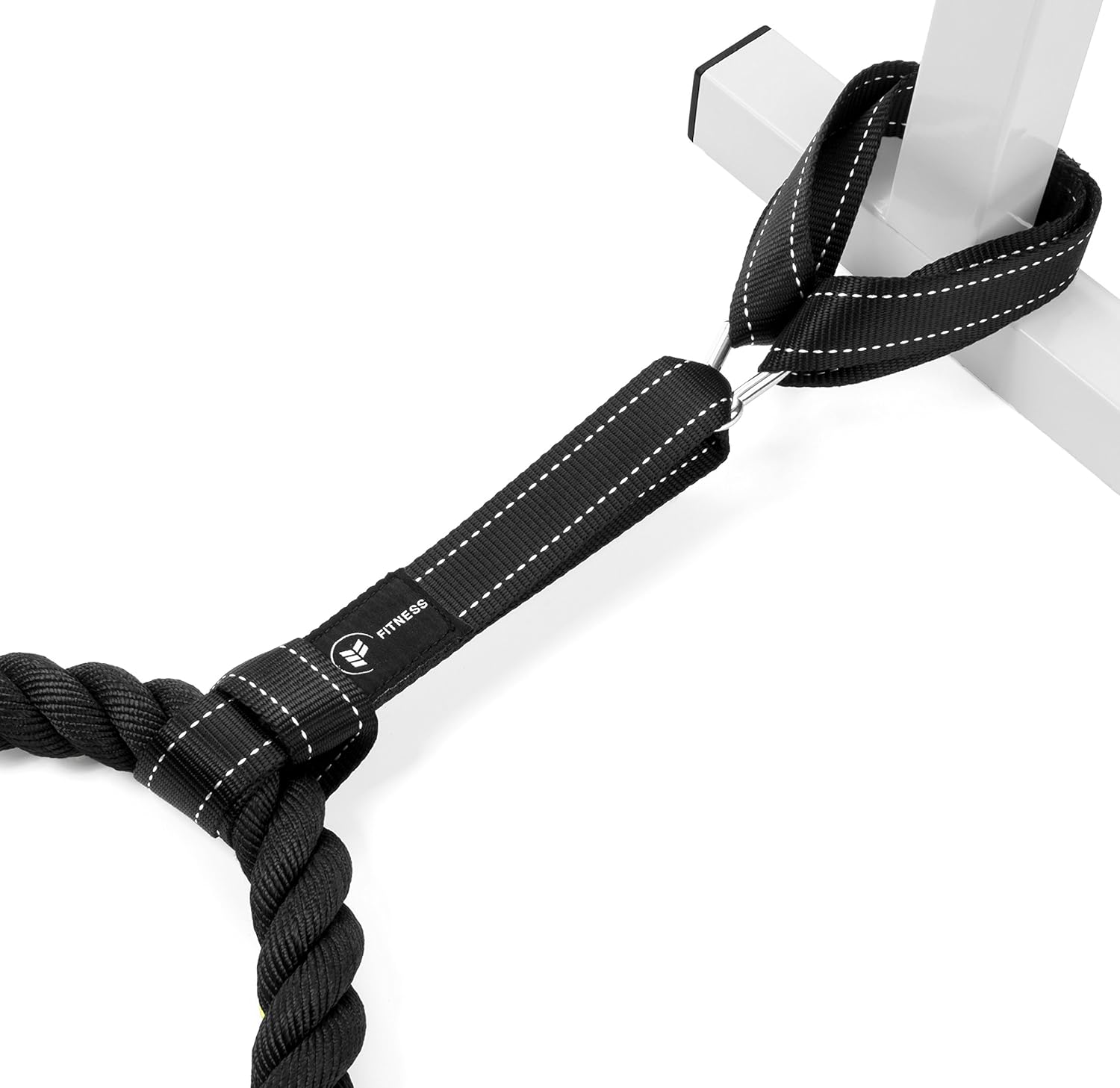Battle Rope Anchor Strap Kit | Heavy Duty Reinforced Nylon | Easy and Fast Setup | Stops Rope Damage | Stainless Steel Carabiner | Includes Exercise Guide | - Image 2