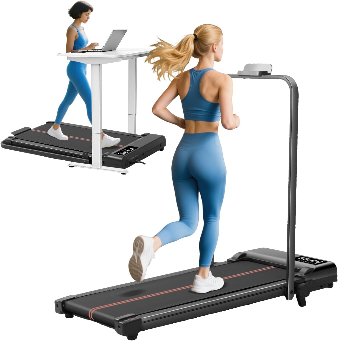 Walking Pad Treadmill with Incline and Handle Bar273 - Image 2