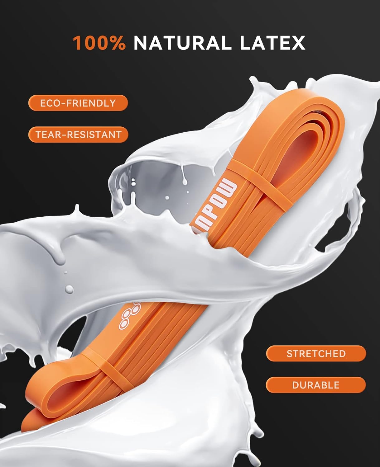 SUNPOW Pull Up Assistance Bands - Set of 5 Resistance Heavy Duty Workout Exercise Stretch Fitness Bands Assist Set for Body, Instruction Guide and Carry Bag Included - Image 5