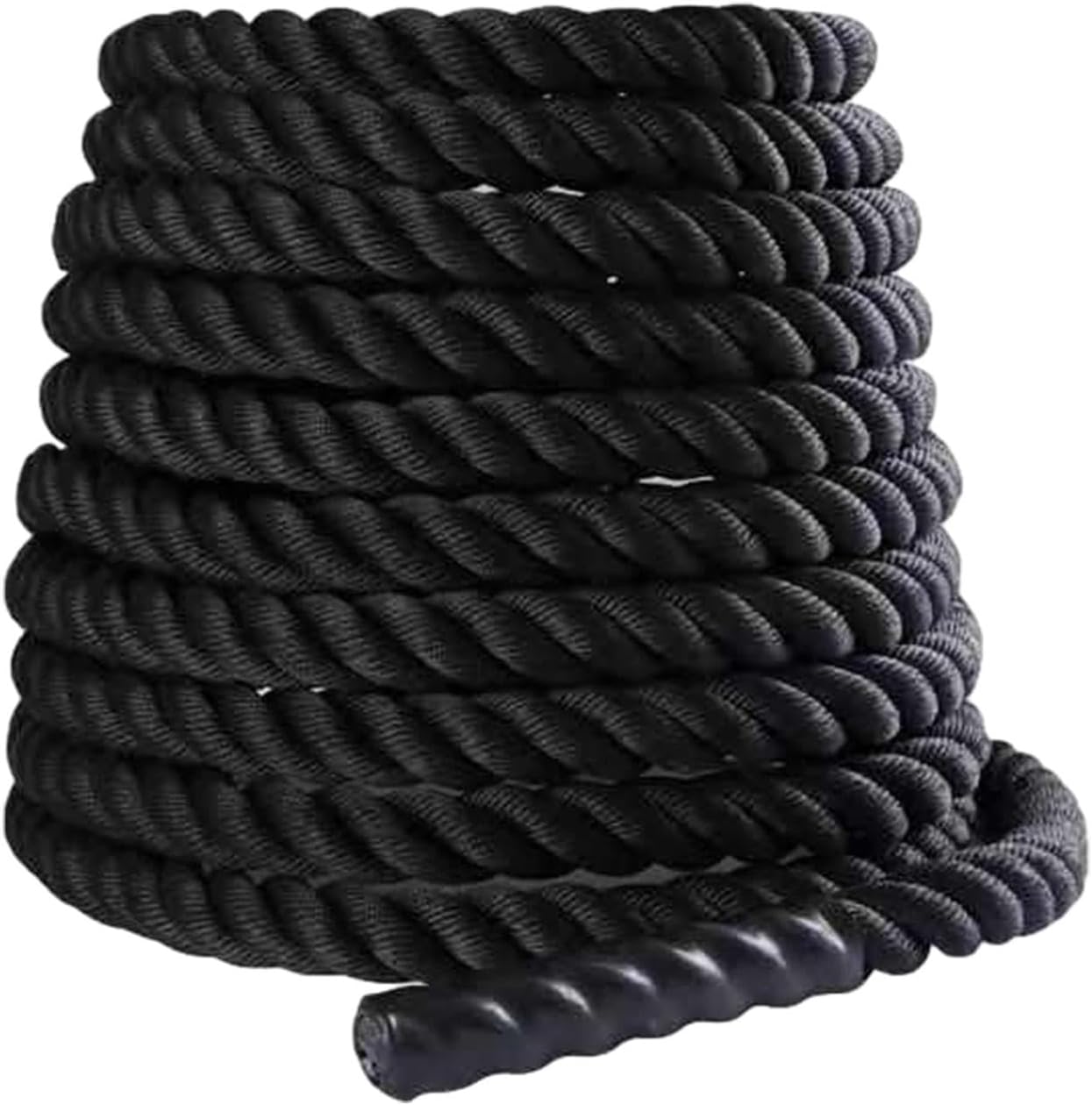 Battle Rope Equipment Fitness Rope Climbing Rope Physical Improve Strength 2.8M/3M Training Rope Fitness Exercise Rope, 25mmx2.8m Black - Image 2