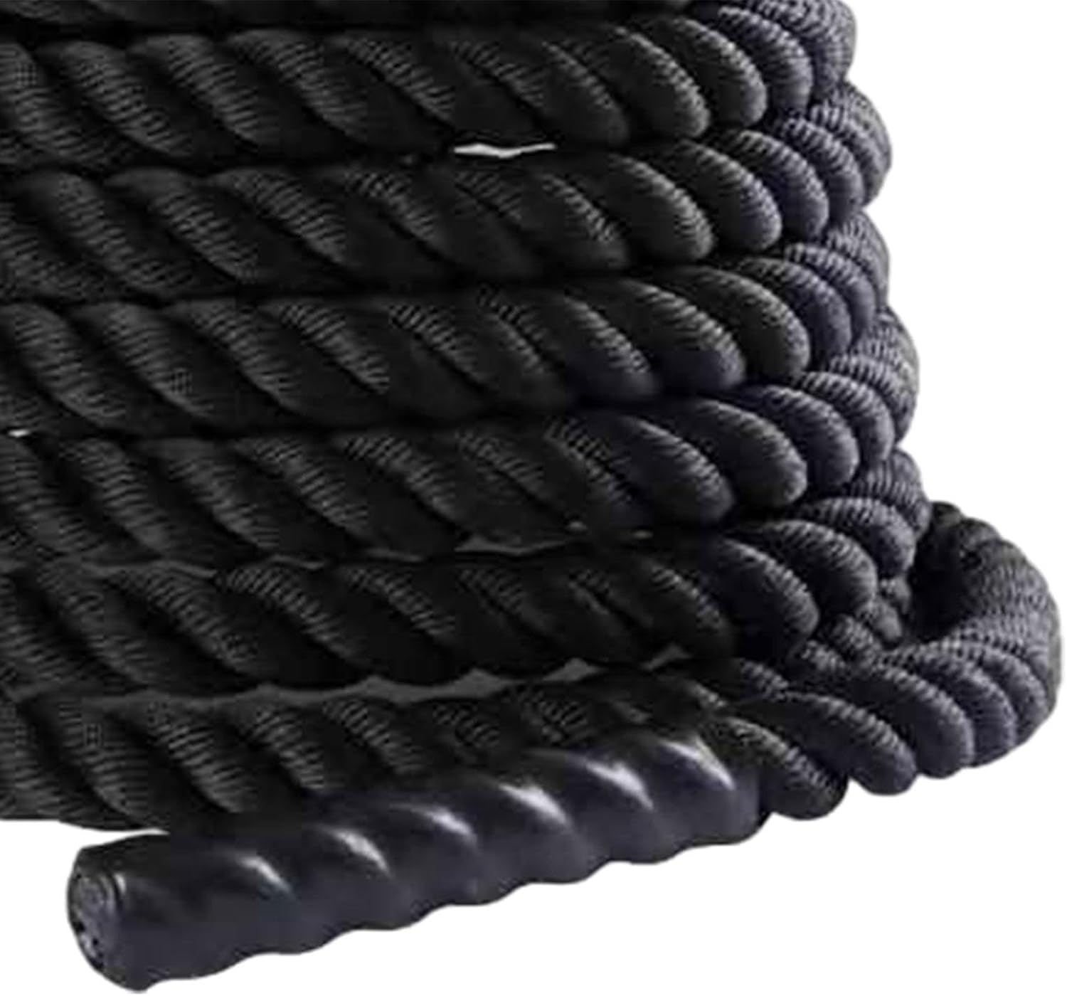 Battle Rope Equipment Fitness Rope Climbing Rope Physical Improve Strength 2.8M/3M Training Rope Fitness Exercise Rope, 25mmx2.8m Black - Image 8