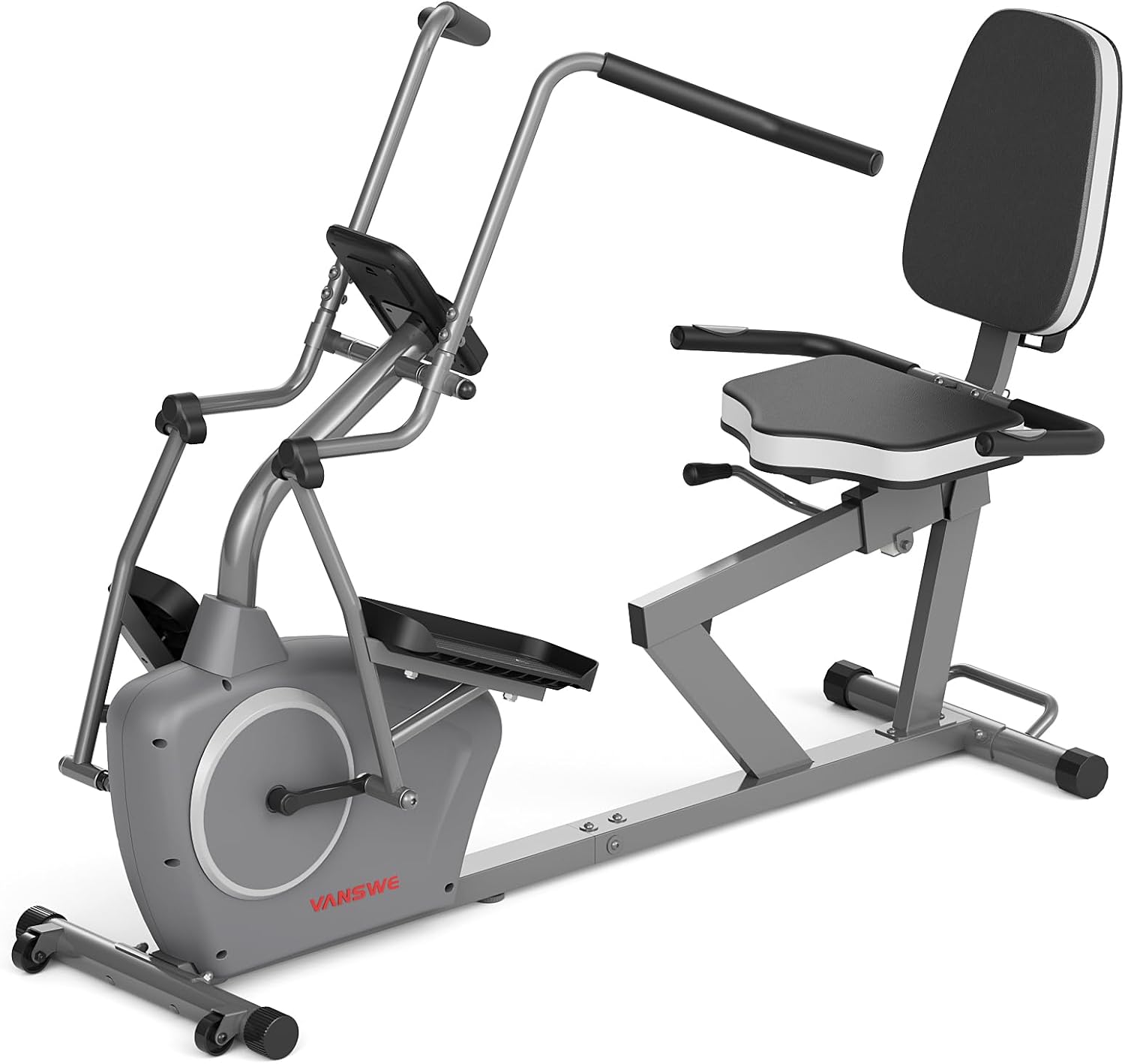 VANSWE Recumbent Elliptical Cross Trainer – Full-Body Low-Impact Recumbent Exercise Bike with Bluetooth App, Magnetic Resistance, Quiet Belt Drive for Seniors & Home Rehab - Image 10