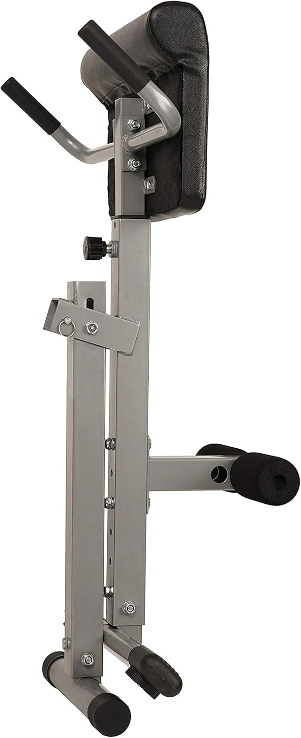 Sunny Health & Fitness Foldable Hyperextension Roman Chair w/Back Extension, Home Gym Sit Up Bench for Glute & Ab Workouts, Optional Adjustment Incline & Multi-Function Heavy-Duty Exercise Equipment - Image 11