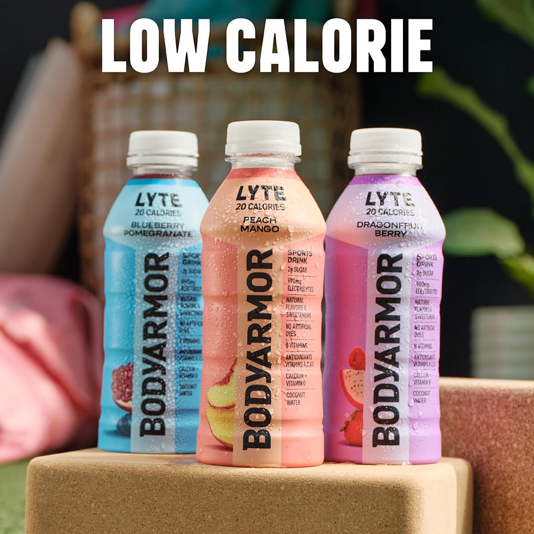 BODYARMOR LYTE Sports Drink Low-Calorie Sports Beverage, Peach Mango, Coconut Water Hydration, Natural Flavors With Vitamins, Potassium-Packed Electrolytes, Perfect For Athletes, 16 Fl Oz (Pack of 12) - Image 7