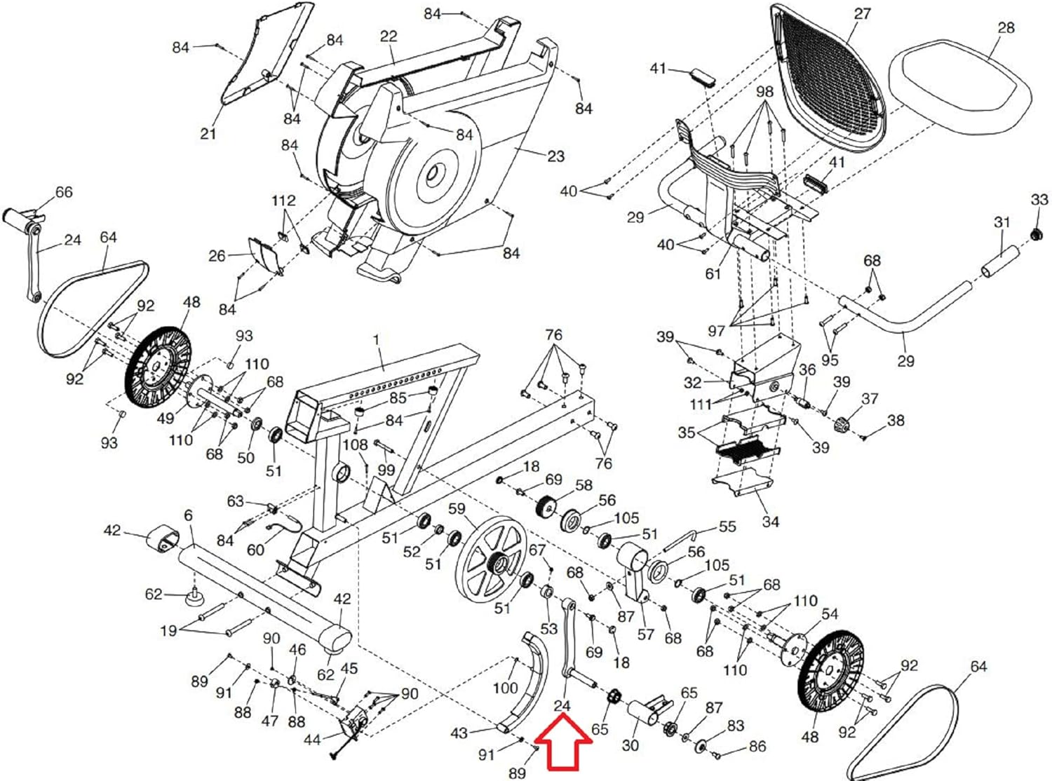 Crank Arm 372286 Works with Pro-Form Hybrid Trainer(WHT) Elliptical - Image 3
