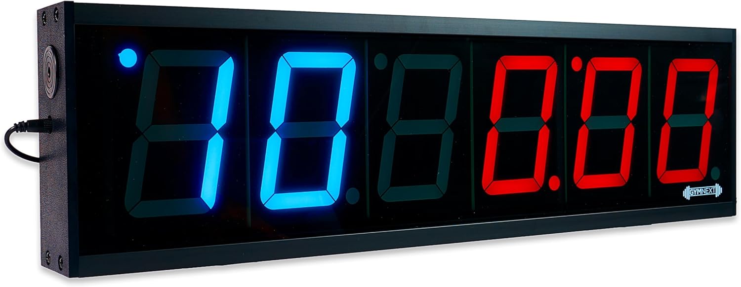 Flex Timer - Home Edition - Bluetooth App-Controlled Wall Mounted 13" LED Gym Clock with Medium 2.3" Digits for CrossFit, Tabata, HIIT, EMOM, MMA, Boxing, Interval Training, Circuits, Workouts - Image 4