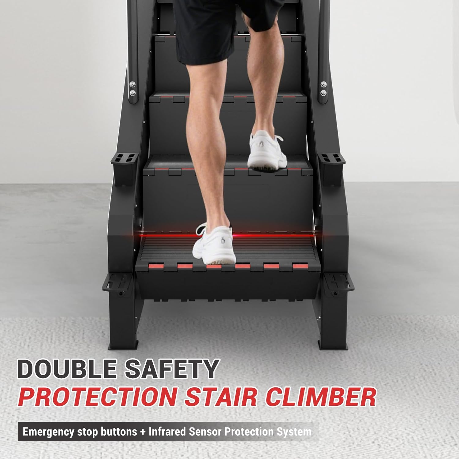 GMWD Stair Stepper Machine, Commercial Grade Stair Climber with LED Display, Stair Machine for Cardio, 15 Resistance Levels, 24-164 Steps/Min, Exercise Machine for Home - Image 6