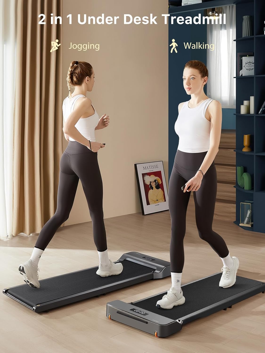 WALKINGPAD Foldable Walking Pad for Home Office, Under Desk Treadmill with Adaptive Speed Control, Compact Design for Small Spaces, No Assembly Needed - Image 6