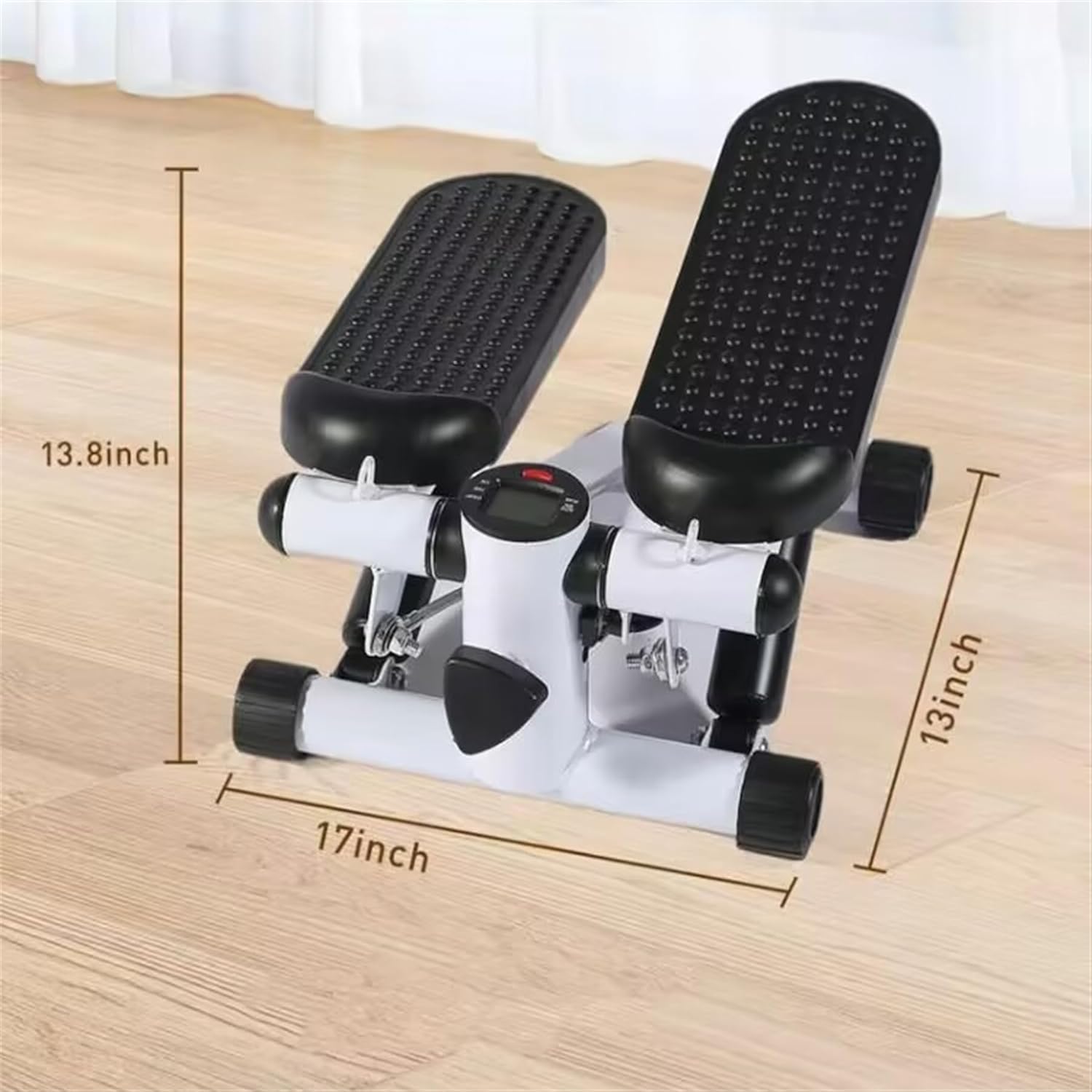 Space-Saving Exercise Stepper–Quiet, Smooth Workout with Adjustable Resistance & Cushioned Pedals - Image 8